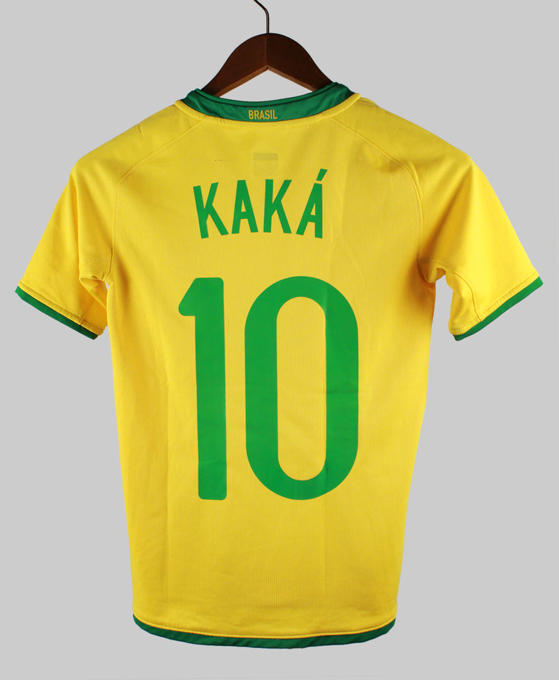 Brazil 2008-09 Kaka Home Kit (YL)