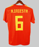 Spain 2018-19 Iniesta Home Kit (L)