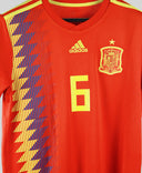 Spain 2018-19 Iniesta Home Kit (L)