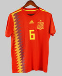 Spain 2018-19 Iniesta Home Kit (L)