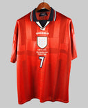 England 1998-99 Beckham Away Kit (XL)
