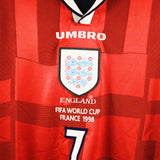 England 1998-99 Beckham Away Kit (XL)