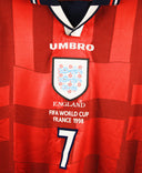 England 1998-99 Beckham Away Kit (XL)