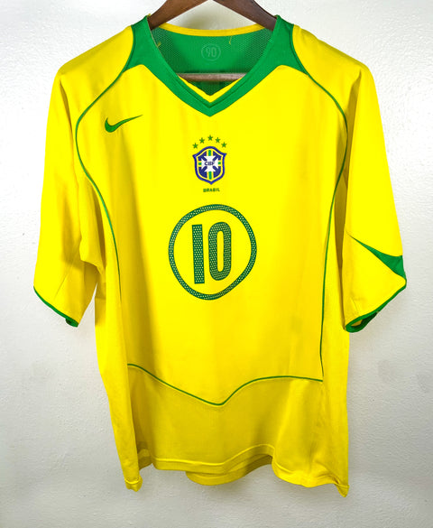 Brazil 2004 Ronaldinho Home Kit (XL)