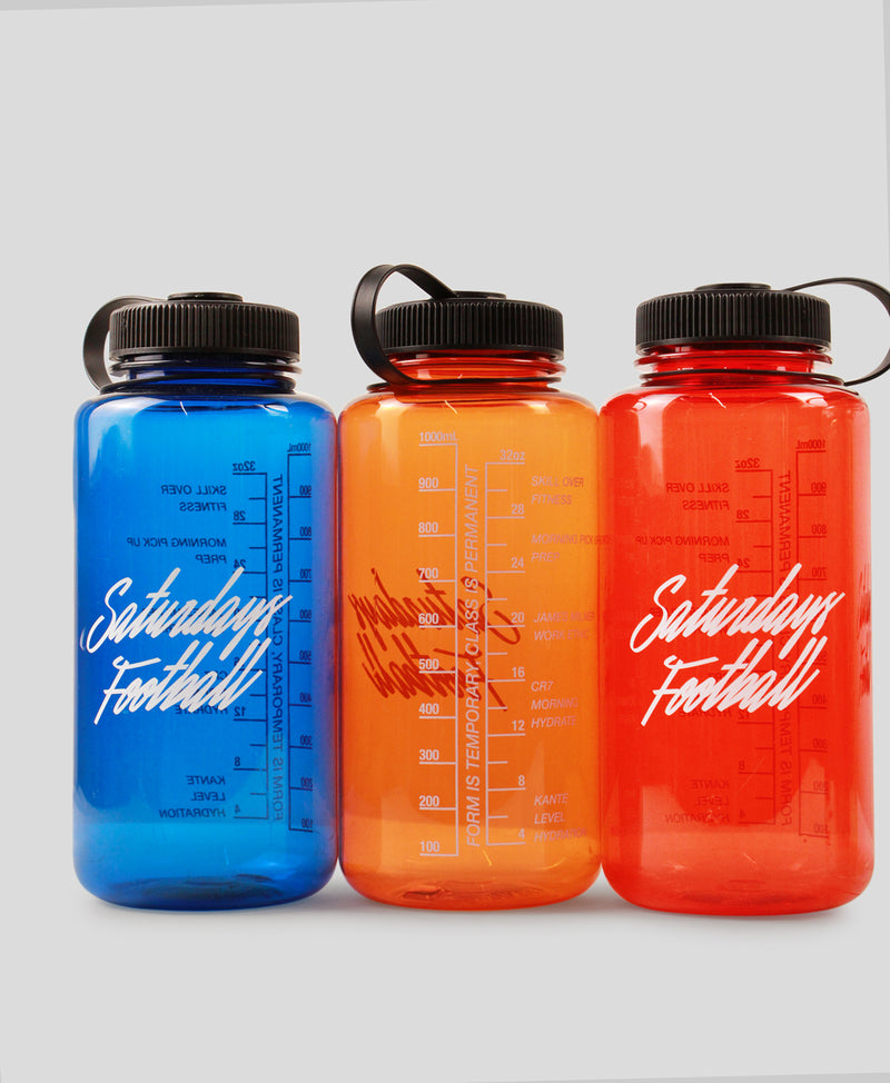 Saturdays Football Water Bottle, lifestyle photo