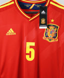Spain 2012 Puyol Home Kit W/ Tags (L)