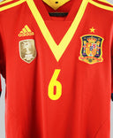 Spain 2013-14 Iniesta Home Kit (S)