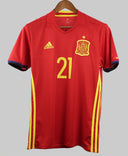 Spain 2016 David Silva Home Kit (S)