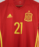 Spain 2016 David Silva Home Kit (S)