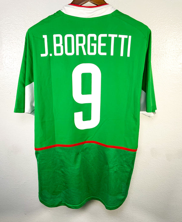 Mexico No9 Borgetti Green Home Soccer Country Jersey