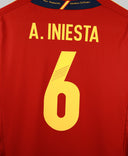 Spain 2012 A. Iniesta Home Kit W/ Tags (L)