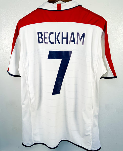 England 2004 Beckham Home Kit (XL)