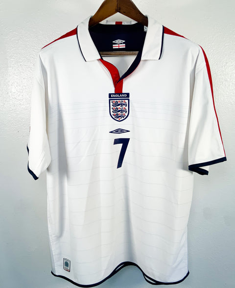 England 2004 Beckham Home Kit (XL)