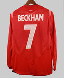 England 2004 Beckham Long Sleeve Away Kit (S)