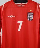 England 2004 Beckham Long Sleeve Away Kit (S)