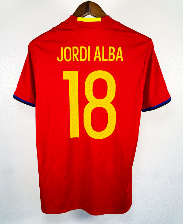 Spain 2016 Jordi Alba Home Kit (M)