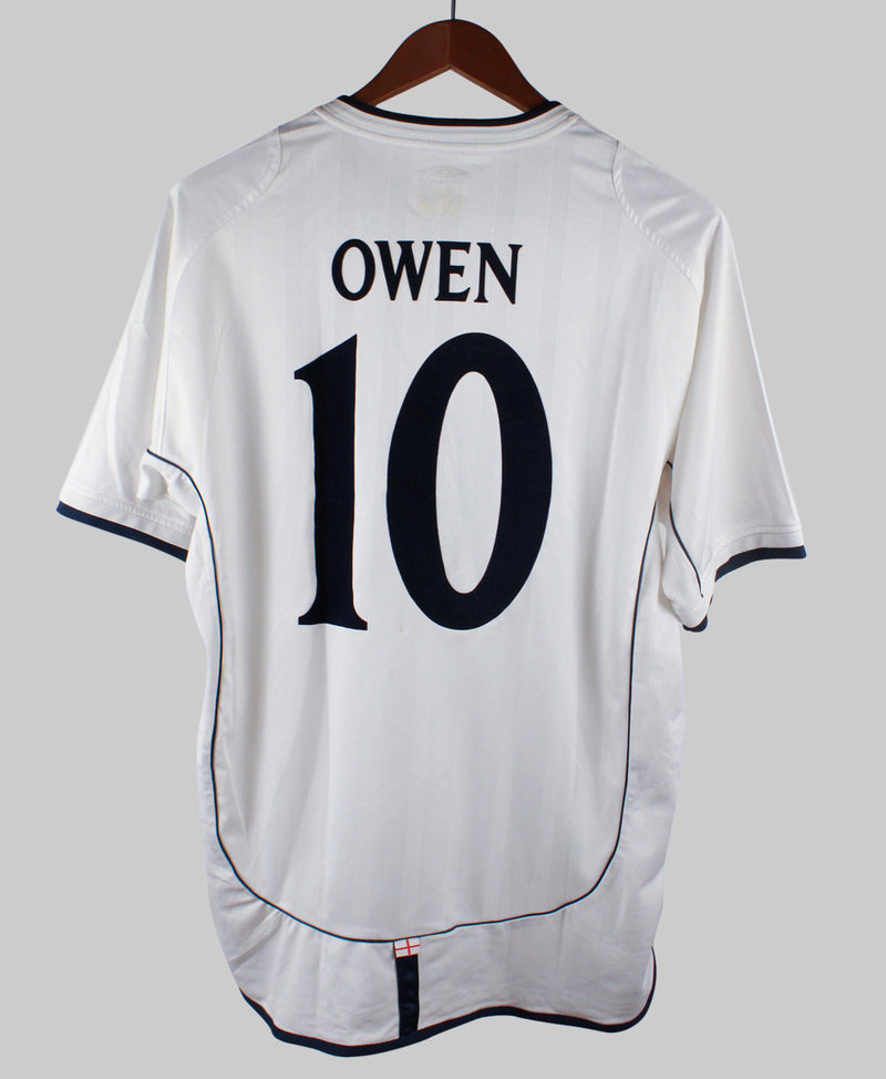 England 2001-02 Owen Home Kit (L)
