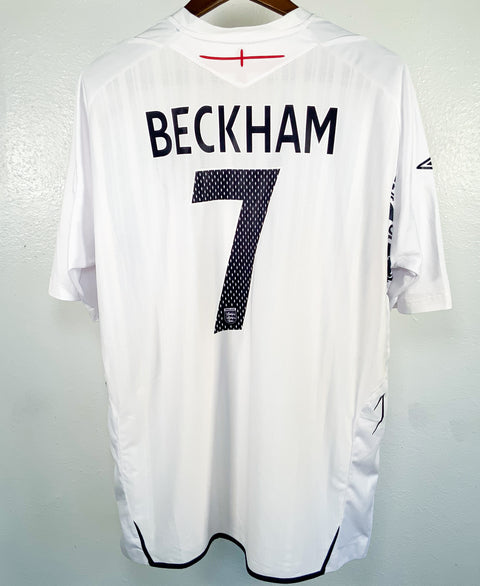 England 2008 Beckham Home Kit (2XL)