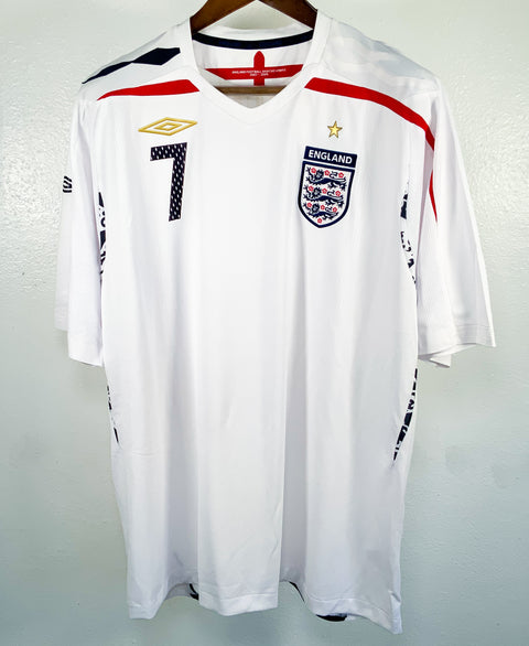 England 2008 Beckham Home Kit (2XL)