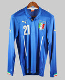Italy 2014-15 Pirlo Long Sleeve Home Kit  (S)