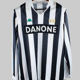 Juventus 1992-93 Long Sleeve Home Kit (M)
