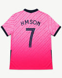 Back of South Korea 2020-21 home kit with Son Heung-min name and number, vintage football shirt, size XL, flat lay