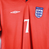 England 2002 Beckham Reversible Away Kit (L)