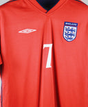England 2002 Beckham Reversible Away Kit (L)