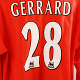 Liverpool 1998-99 Gerrard Home Long Sleeve Kit  (XL)