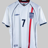 England 2001-02 Beckham Home Kit (M)