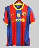 Barcelona 2010-11 David villa Home Kit  (M)
