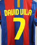 Barcelona 2010-11 David villa Home Kit  (M)