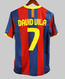 Barcelona 2010-11 David villa Home Kit  (M)