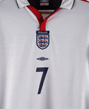 England 2003-04 Beckham Home Kit (YXL)