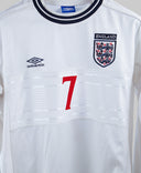 England 2000-01 Beckham Home Kit  (XL)