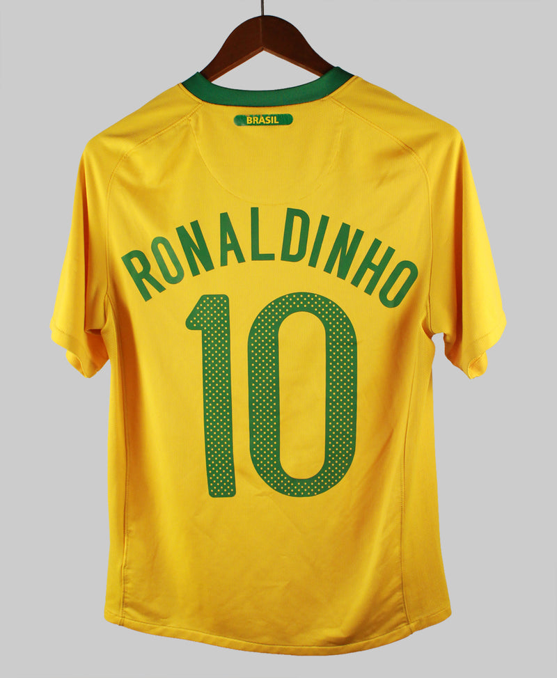 Brazil 2010-11 Ronaldinho Home Kit (S)