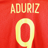 Spain 2016-17 Aduriz Short Sleeve Home Kit (S)