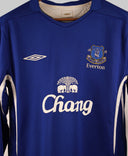 Everton 2005-06 Cahill Long Sleeve Home Kit (M)