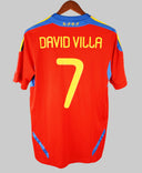 Spain 2010-11 David Villa Home Kit (M)