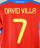 Spain 2010-11 David Villa Home Kit (M)