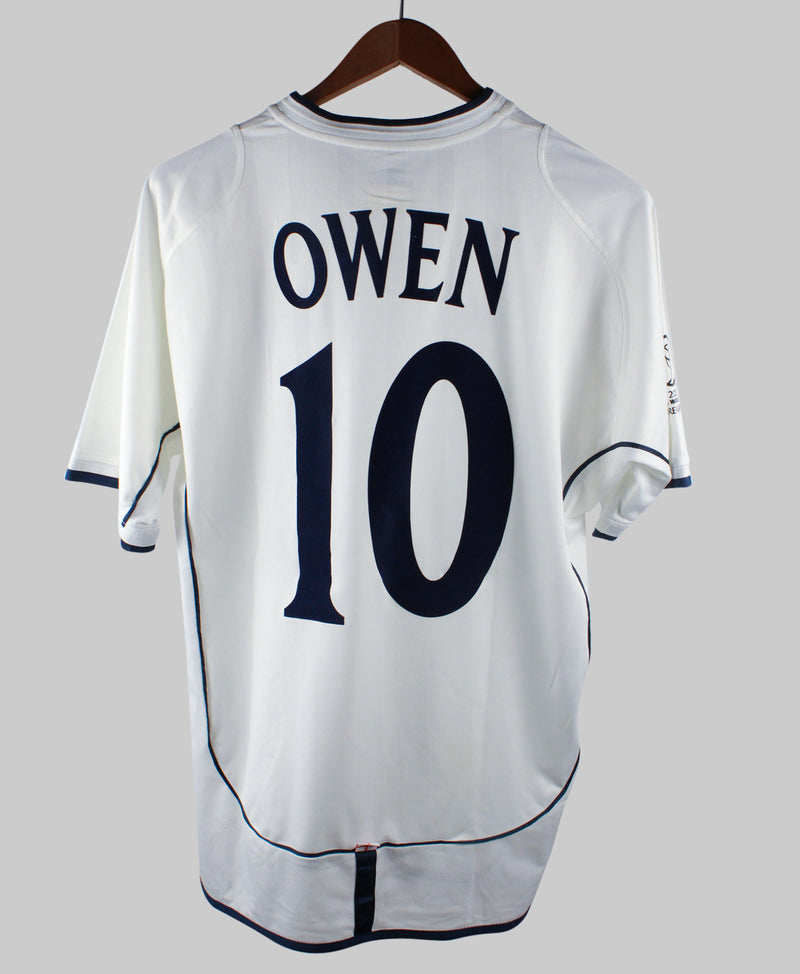England 2001-02 Owen Home Kit (L)