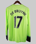 Manchester City 2015-16 De Bruyne Long Sleeve Third Kit (L)