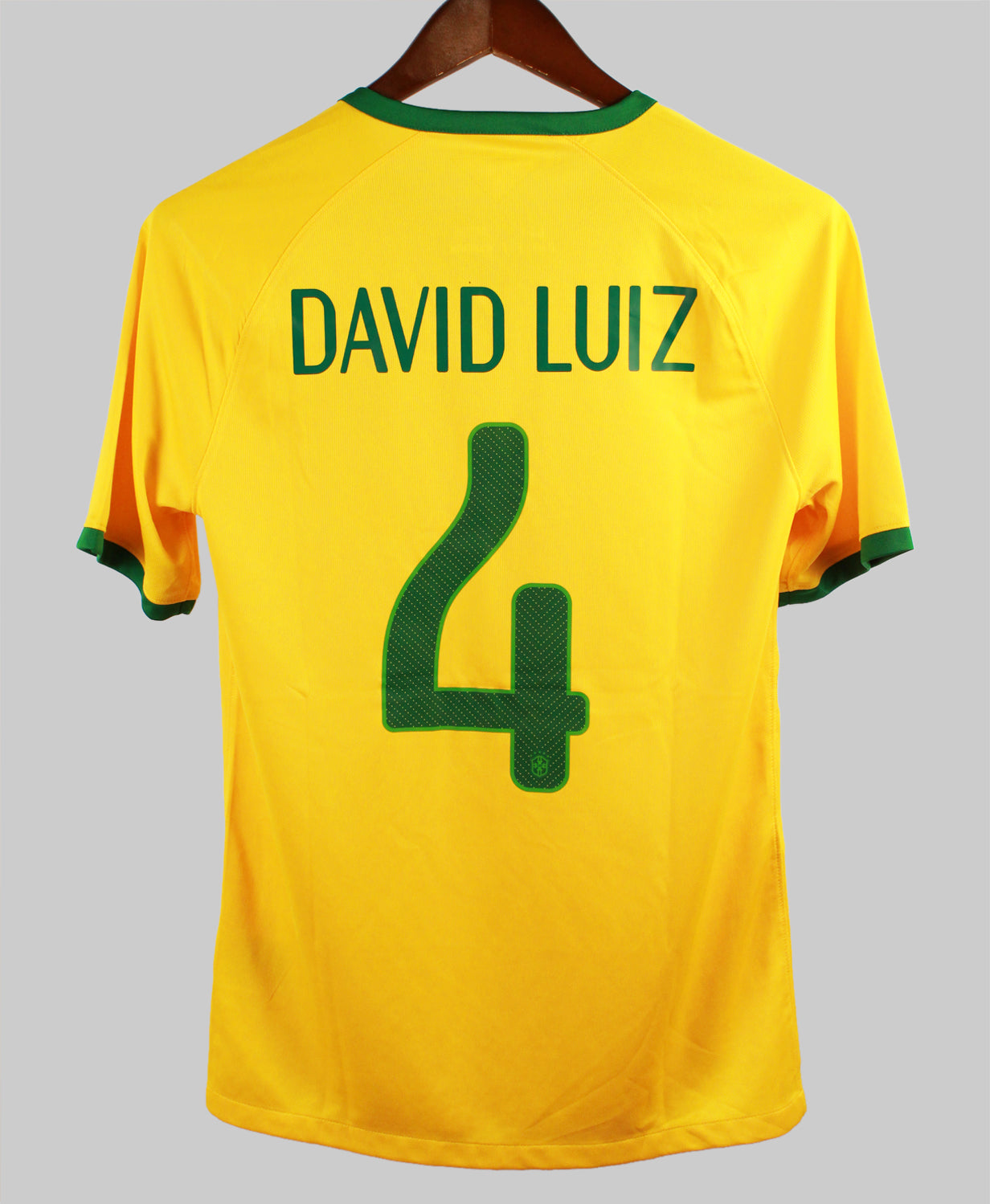 Brazil 2014-15 David Luiz Home Kit  (S)