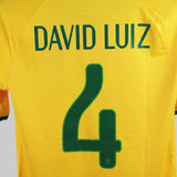 Brazil 2014-15 David Luiz Home Kit  (S)