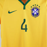 Brazil 2014-15 David Luiz Home Kit  (S)