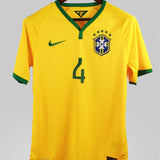 Brazil 2014-15 David Luiz Home Kit  (S)