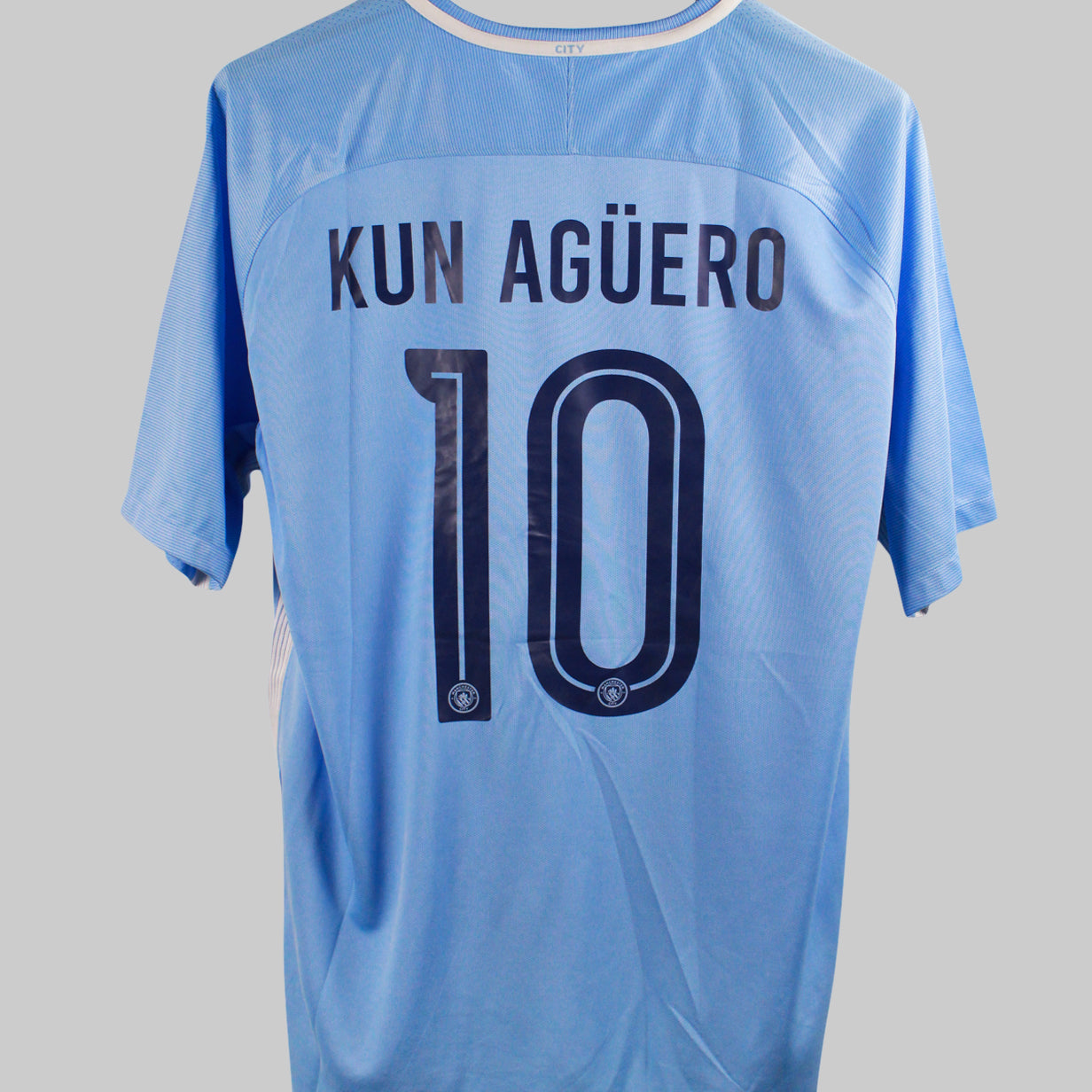 Manchester City 2017-18 Kun Aguero Home Kit  (XL)
