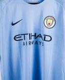 Manchester City 2017-18 Kun Aguero Home Kit  (XL)