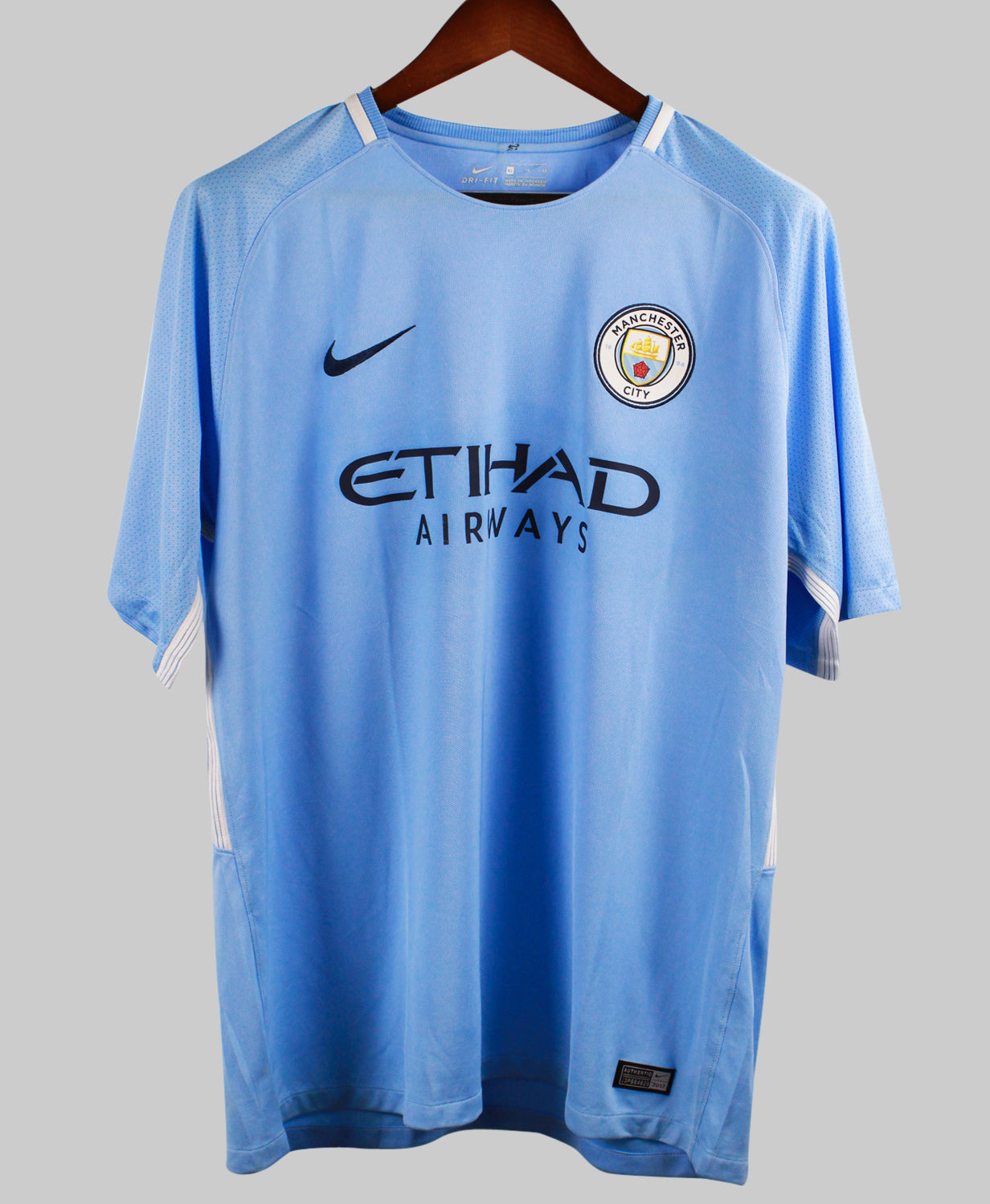 Manchester City 2017-18 Kun Aguero Home Kit  (XL)