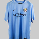 Manchester City 2017-18 Kun Aguero Home Kit  (XL)
